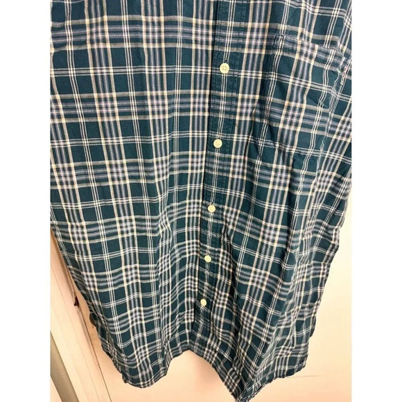 Carhartt Blue Plaid Short-Sleeve Button-Up – Men’s Size Large #0481 - Picture 6 of 10